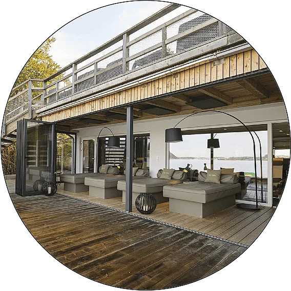 Seeterrasse des Seehotel Das Traunsee, Foto: Christof Wagner