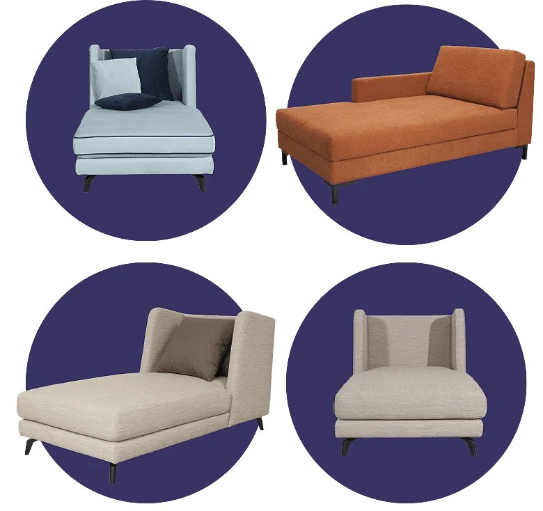 Mit der wandelbaren Chaiselongue Illure erhalten Ihre Räumlichkeiten loungiges Flair.