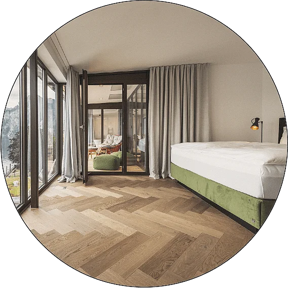 Auch die Suiten des Seehotel Das Traunsee sind alle mit Floaty Modellen ausgestattet